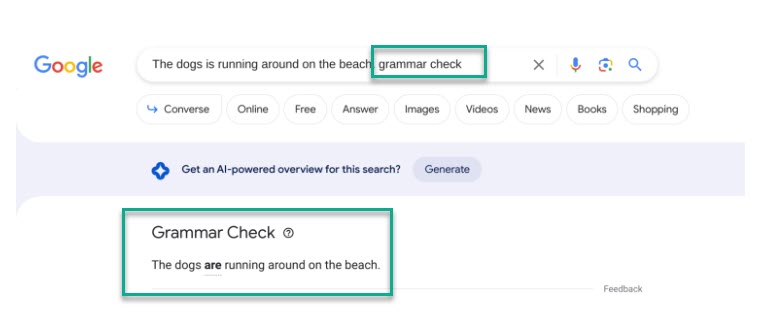 از این به بعد گرامر خود را با گوگل چک کنید