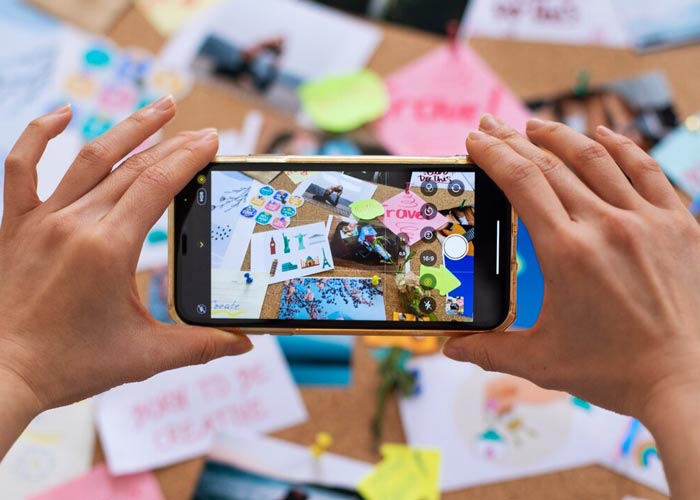 Creating content on Instagram001