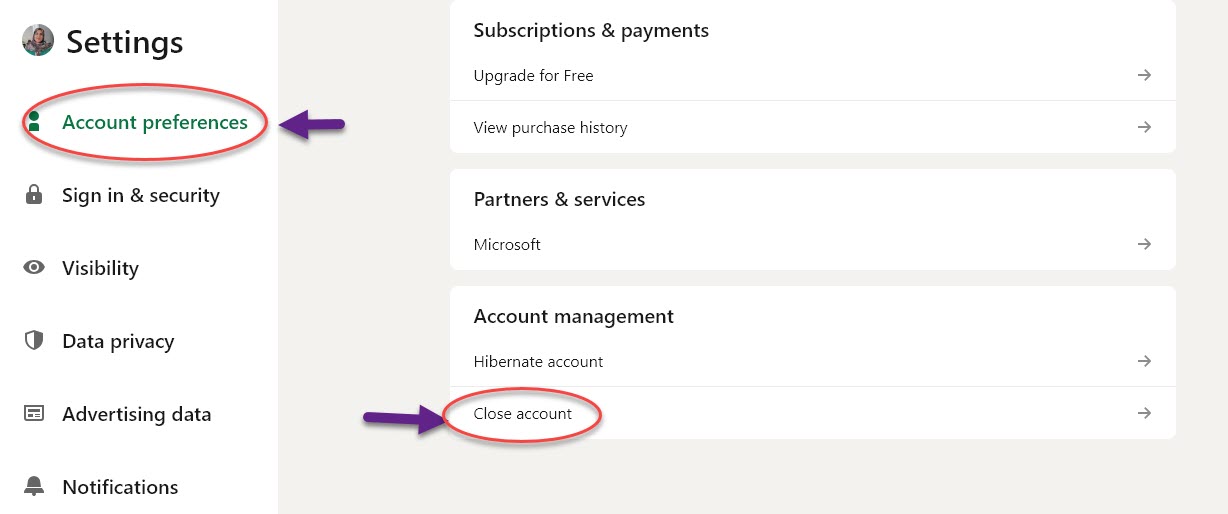 حذف اکانت لینکدین