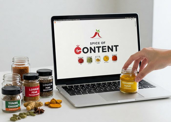 ادویه محتوا اموزش خلق تم های اثربخش