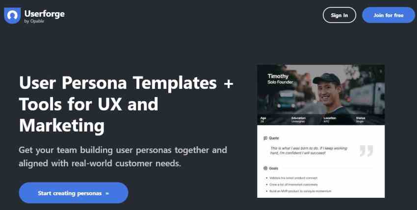 ابزار تعیین پرسونای مخاطب 